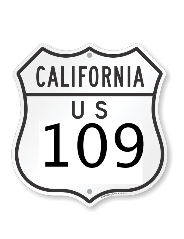 California US 109 Sticker